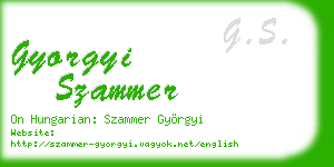 gyorgyi szammer business card